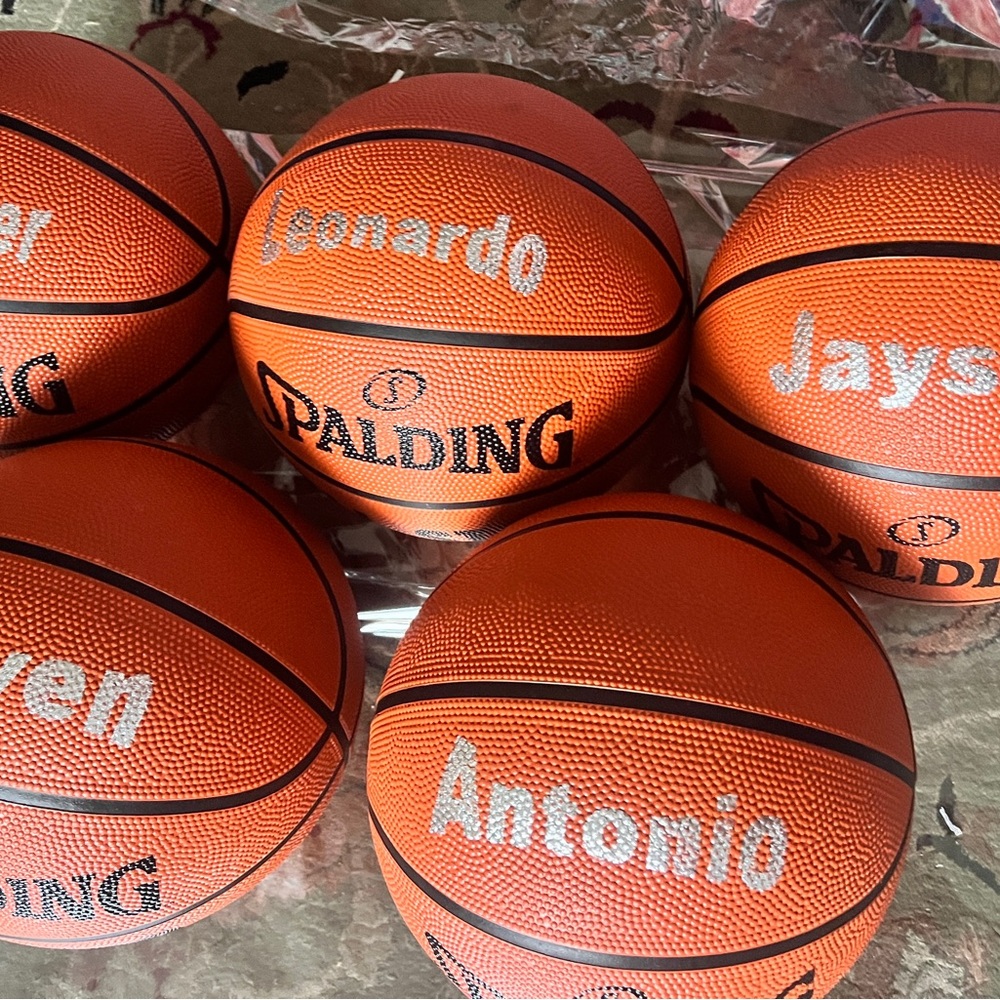 Spalding Custom Orange Basketballs